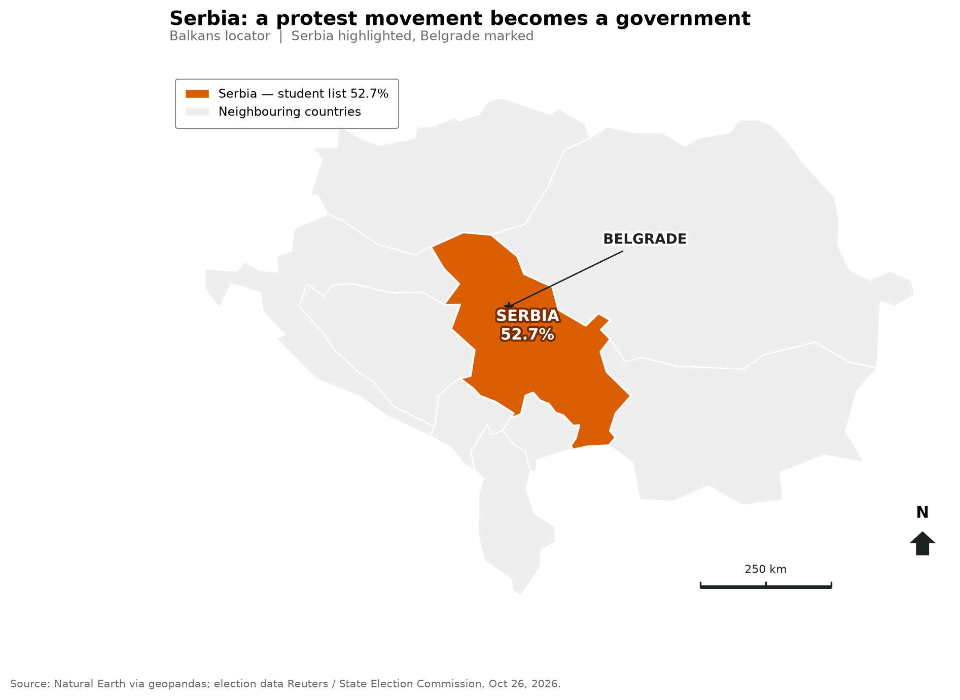 Serbia map